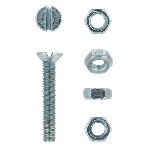 Machine Screw & Nut Countersunk CSK 4 x 25mm 20 Pack South Africa