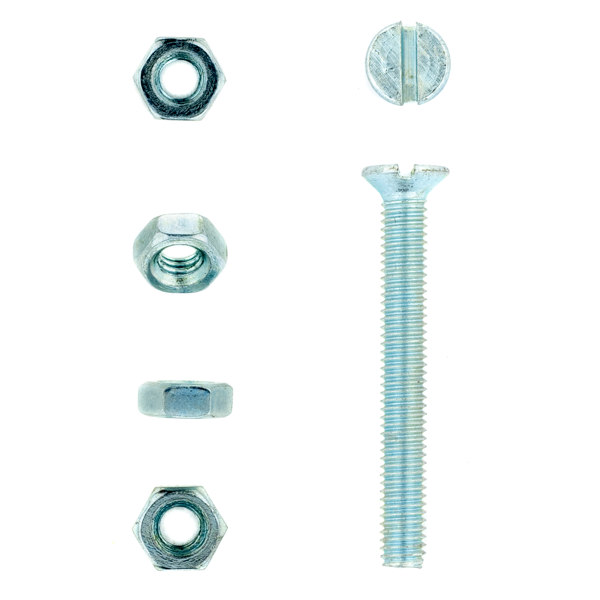 Machine Screw Nut Countersunk CSK 3 x 25mm 20 Pack South Africa